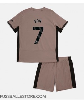 Günstige Tottenham Hotspur Son Heung-min #7 3rd trikot Kinder 2023-24 Kurzarm (+ Kurze Hosen)
